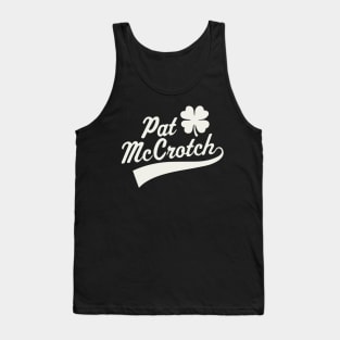 Mens Pat McCrotch Adult Irish Dirty St Patrick's Day Shamrock Tank Top